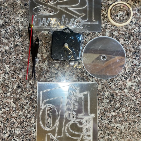 NEW 16inx16in Adhesive Wall Clock - Picture 7 of 9